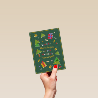 Kinderpostzegels - Kerstboom en cadeaus