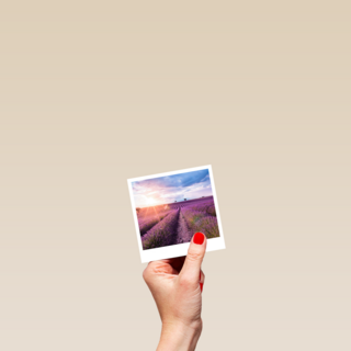 Groetjes uit kaart Polaroid