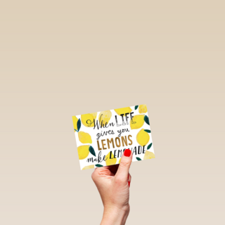 when life gives you lemons make lemonade