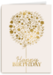 Gouden boom met Happy Birthday