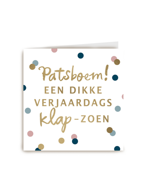 monmon kaart patsboem een dikke verjaardags klap zoen