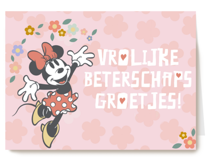 Beterschapskaart Minnie Mouse