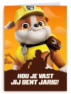 Paw Patrol Rubble Jarig
