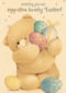 wishing you an egg stra lovely easter forever friends kaart