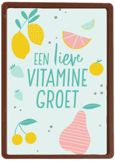 Beterschapskaart een lieve vitaminegroet