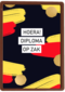 hoera diploma op zak met belgische vlag