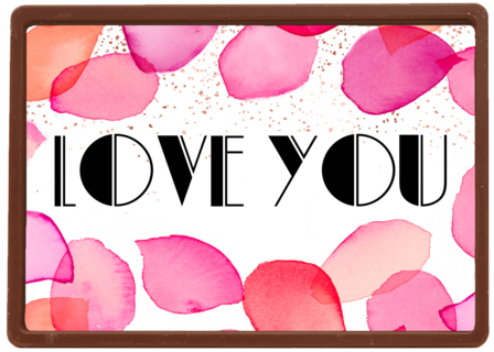 liefde kaart love you rozenblaadjes