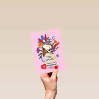 Bloemen voor mama Peanuts