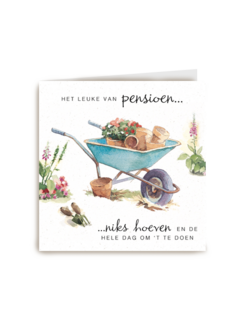 het leuke van pensioen niks hoeven en de hele dag om het te doen