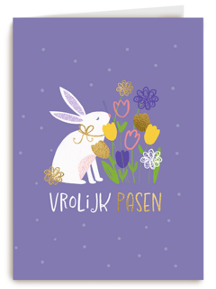 Pasen Konijn eieren paars