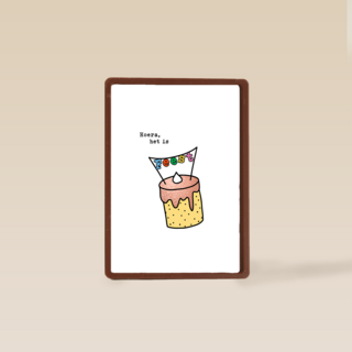 Verjaardagskaart Hoera Het Is Feest Taart