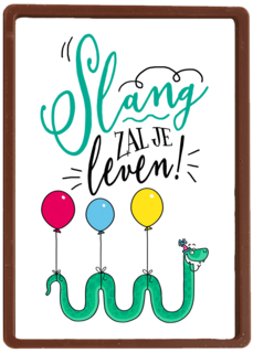 verjaardagskaart slang zal je leven