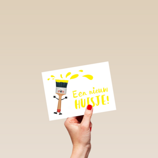 een nieuw huisje kwast