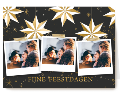 Fijne feestdagen zakelijk fotokaart