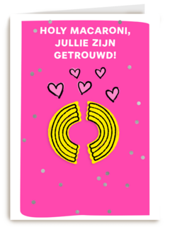 Holy macaroni jullie zijn getrouwd