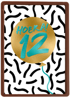Verjaardagskaart Hoera 12 jongen