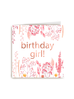 verjaardag kaart stijlvol birthday girl