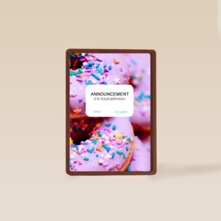 verjaardag kaart hip it is your birthday poll