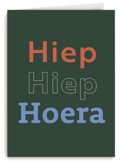 Hiep Hiep Hoera Groen
