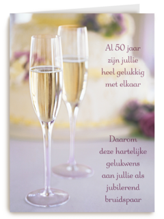 gelukwens op vijftig jaar