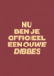 verjaardag kaart man ouwe dibbes