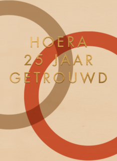 Hoera 25 jaar getrouwd
