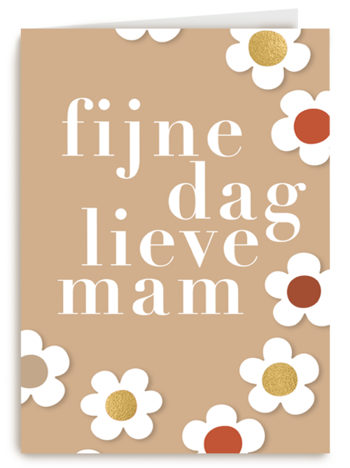 Moederdagkaart fijne dag lieve mam