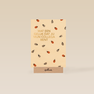 Bedankt kaart thuiswerken wat een geluk dat jij mijn collega bent