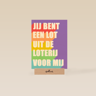 Liefde kaart lot uit de loterij