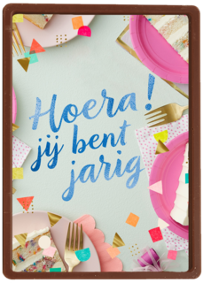 Verjaardagskaart tiener meisje Hoera jij bent jarig