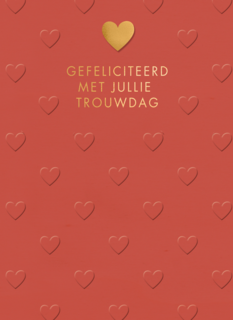 Gefeliciteerd met jullie trouwdag harten