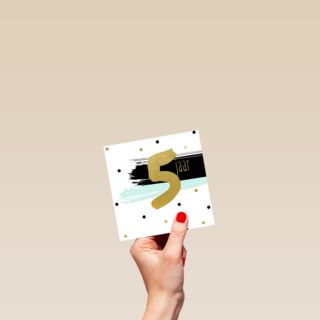 5 jaar in het goud