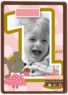 fotokaart kids meisje jarig