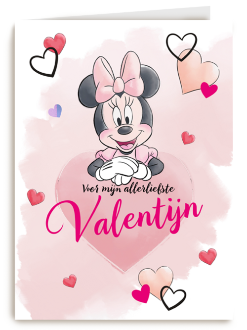 Minnie Mouse Valentijnskaart