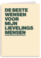 Beste wensen lievelingsmensen AndC