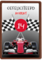 Verjaardagskaart raceauto