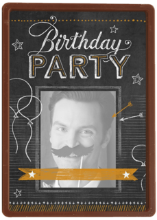 leuke kaart verjaardagsfeest uitnodiging