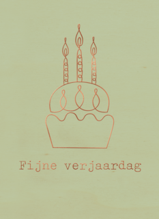 fijne verjaardag met deze cupcake