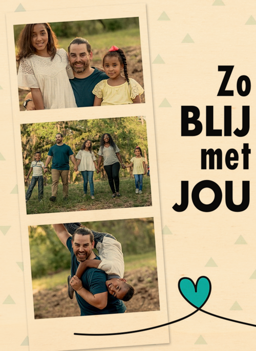 fotokaart zo blij met jou