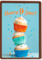 Hoera 9 Jaar cupcakes