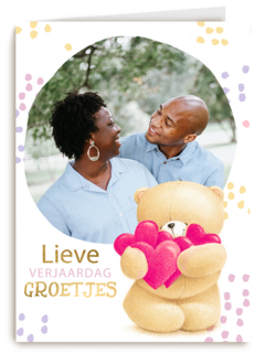 fotokaart verjaardag forever friends lieve verjaardag groetjes