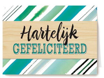 gefeliciteerd groene strepen
