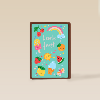 Lentefeest fruit regenboog