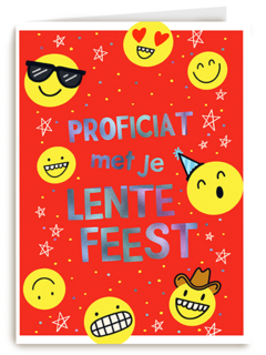 Lentefeest proficiat smileys
