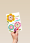 fotokaart bloemen heel erg bedankt