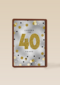 Verjaardagskaart leeftijden 40 Cheers to forty years goud zilver