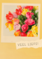 lente kaart boeket bloemen veel liefs