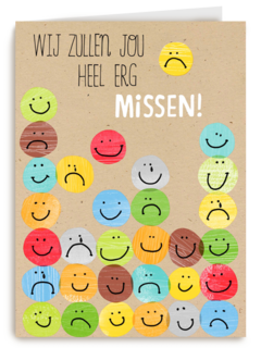 smileys we zullen jou erg missen