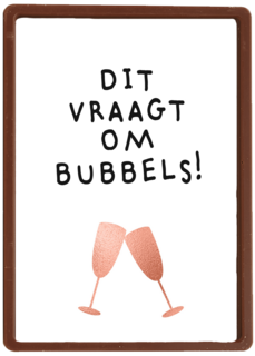 Felicitatie kaart man vrouw dit vraagt om bubbels