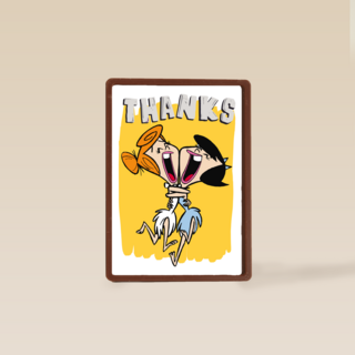 thanks from wilma flintstone and betty rubble